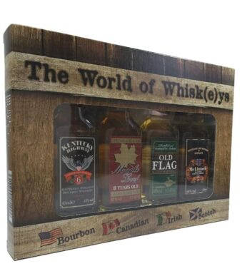 Miniatura Set de 4 whiskies del mundo