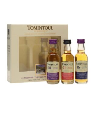 Miniatura Set Tomintoul 10, 16, 21 años