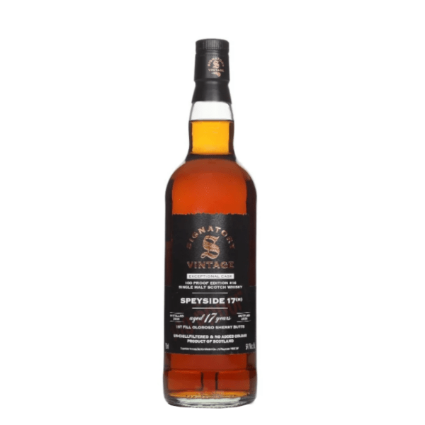 Speyside (M) 2008 Signatory 100 Proof Exceptional Cask 17 años