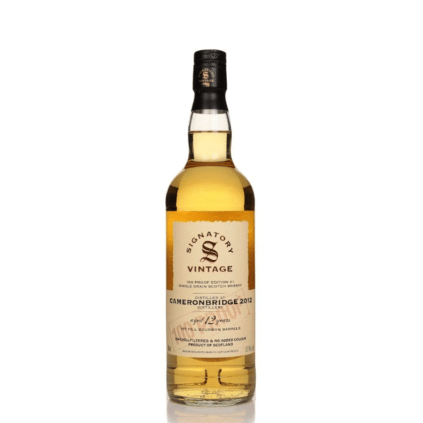 Cameronbridge 2012 Signatory 12 años SG 100 Proof
